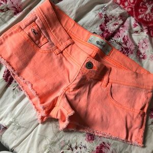 Fluorescent orange Hollister shorts